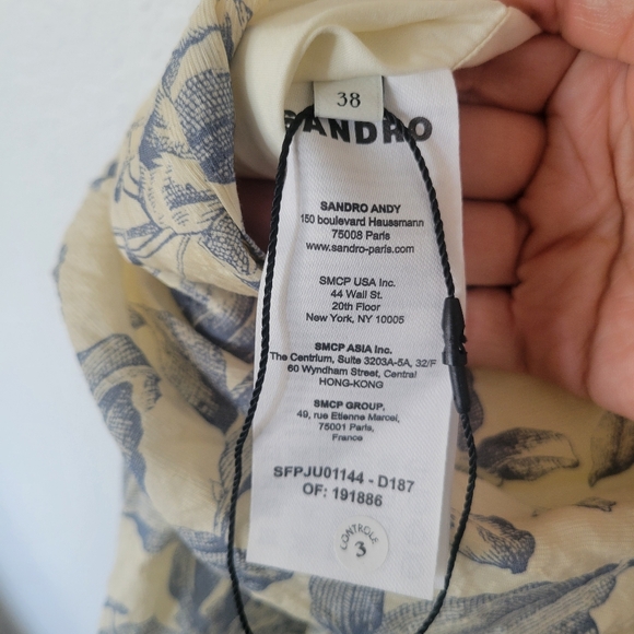 SANDRO Linen Blend Skirt - Picture 6 of 9